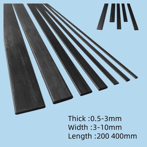 Carbon fibre flat strips sheet - carbon,
