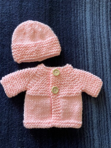 Hand knitted dolls clothes - knitted,