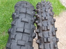 Pair 18"&21" Michelin FIM Enduro Tyres 140/80-18 & 90/100-21