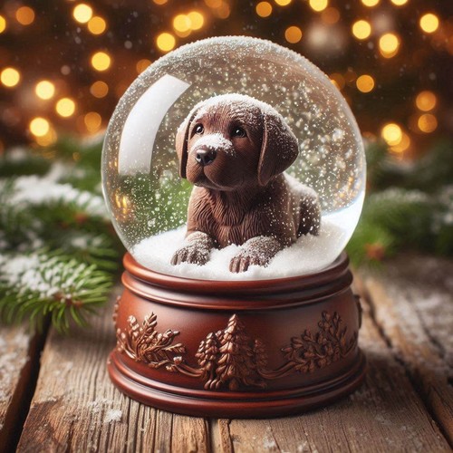 Chocolate labrador cross - labrador, (38)