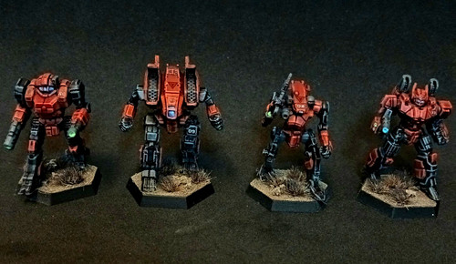 Battletech painted mercenary - painted,