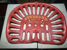 STODDARD MFC    TRACTOR   IMPLEMENT   SEAT   VINTAGE  MAN CAVE FARM CAST IRON