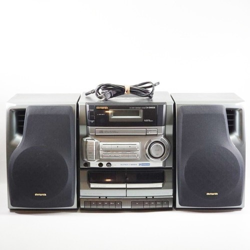 Aiwa player dual cassette - cd,