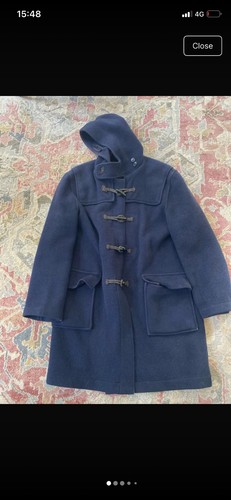 Men navy hooded duffle - navy,