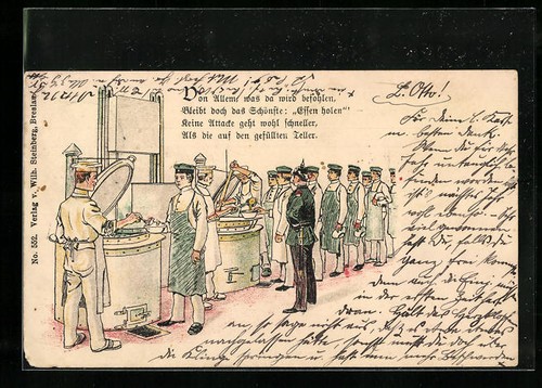 Lithograph getting soldiers - lithograph,