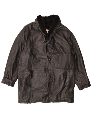 Vintage mens shearling jacket - shearling,