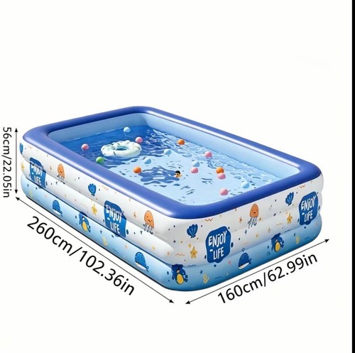 Inflatable outdoor pool