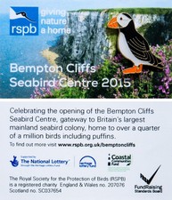 RSPB Pin Badge Special GNaH Bempton Cliffs Puffin (2015 Release) P00441