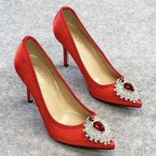 Annaili fashion shoes red UK6