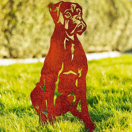Boxer dog garden - garden, ornaments