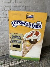 vintage Large Ice cream sign Hand Painted On Board ( Cotswolds ) Walls Ice cream