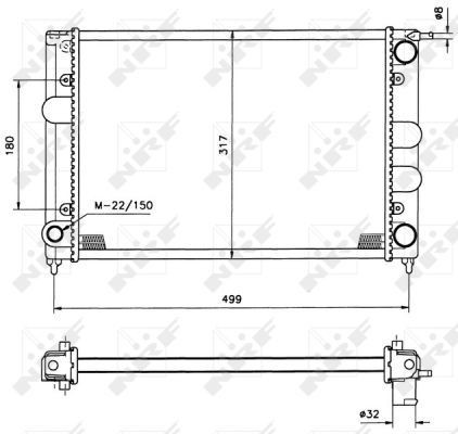 Nrf radiator for - for, volkswagen