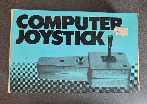 Retro computer joystick with - retro,