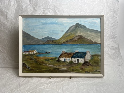 Oil canvas irish landscape - oil,