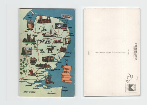 Postcard pictorial map - -,