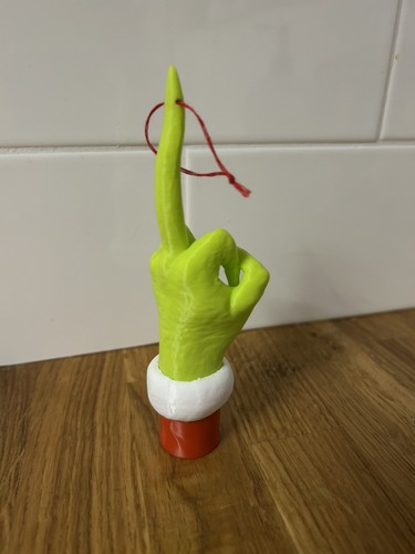 Mini grinch finger hand - finger,