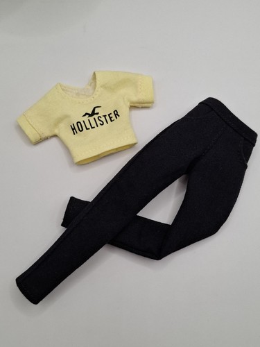 Black denim trousers - black,