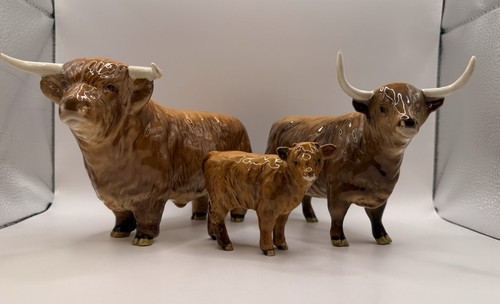 Beswick highland cattle family - beswick,
