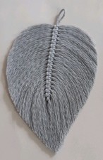 macrame wall hanging feather