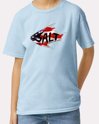Salt addiction fishing shirt - salt, t