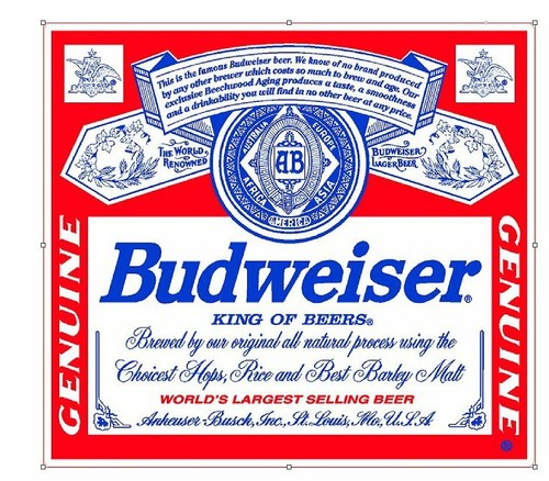 Budweiser beer lager - x,