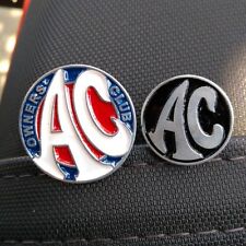 AC OWNERS CLUB CAR BADGE BRITISH mini cooper MG morris minor 2X