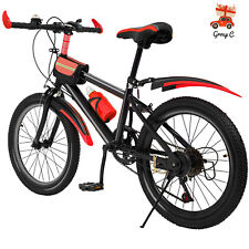 20 Inch Unisex Mountain Bike MTB Bike Kids Girls Boys Bike 7 Gang Speed 85K gNEW