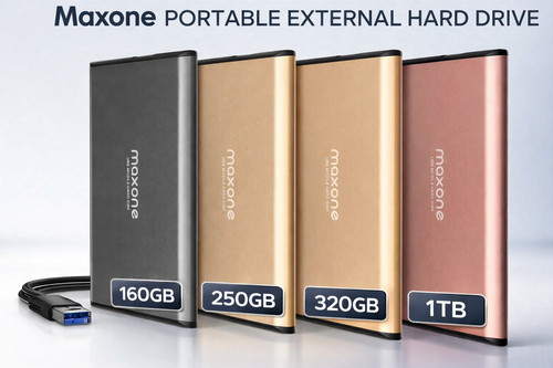 Maxone portable external hard - portable,