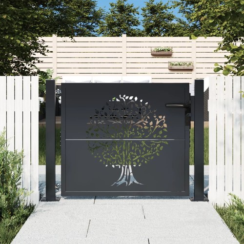 Garden gate anthracite steel - garden,