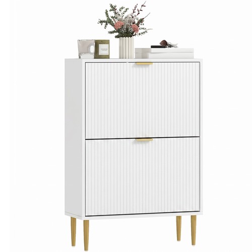Homcom slim shoe - slim, storage
