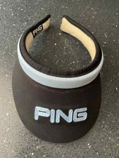 PING GOLF GOLFING SUN VISOR BLACK BLUE USED