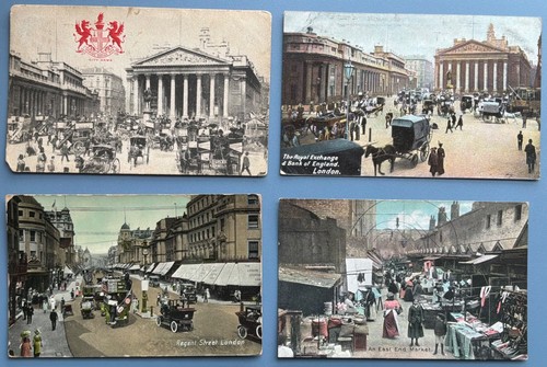 London postcards trams horse - london, 4
