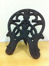 Antique Victorian Cast Iron Fireplace Trivet Cooking Range Accessories Pot TA101