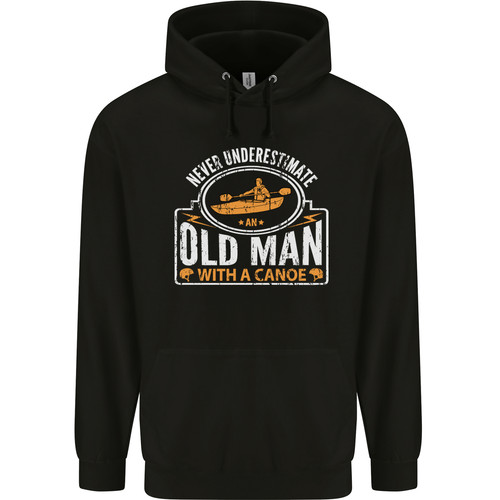 Old man with canoe - an,