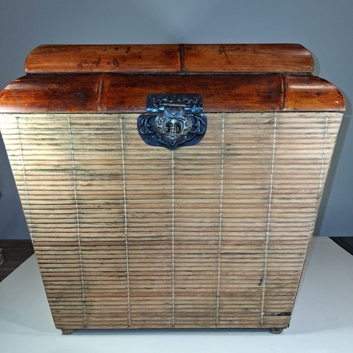 Vintage chinese woven - woven, bamboo