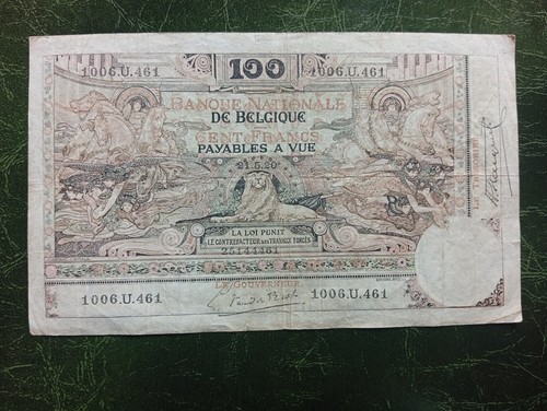 Belgium banknotes 100 francs - banknotes,,