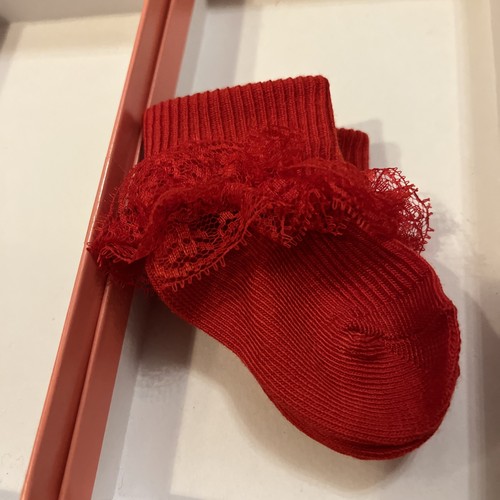 Cute frilly red socks cabbage - cute,