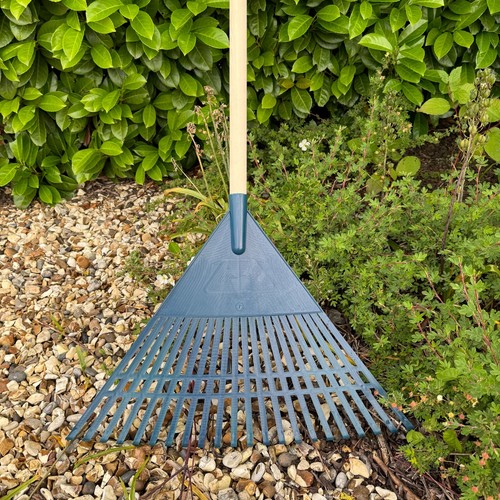 Plastic garden rake - plastic,