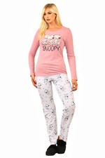 Ladies  Snoopy  Pyjamas PJ Top