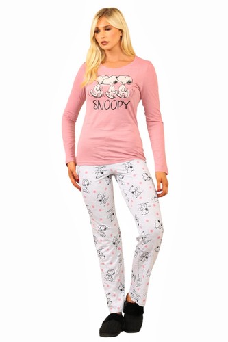 Ladies snoopy pyjamas pj top - ,