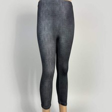 Girls denim pattern leggings