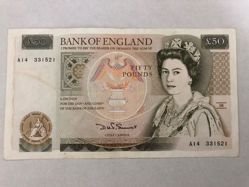 Old fifty pound note - pound, good