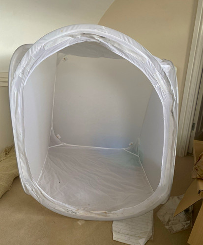 White collapsible photo light - white,