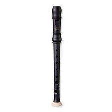 Ferris Matt Black With Ivory Trim Sopranino Recorder With Case & Chart