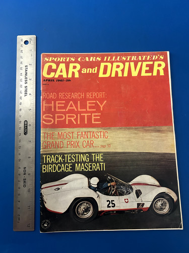 Car and driver magazine april - car,