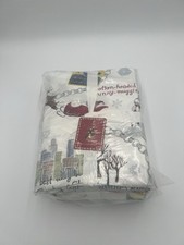 Pottery Barn Elf Sheet Set - King - Holiday Festive Buddy New! Sealed - Cotton -