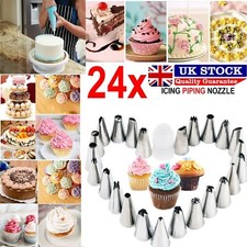 24 Pcs CAKE PIPING DECORATING
