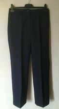 Navy Trousers Nursing Carer Nurse Womens Smart Health Work Pants NEW Easy Care