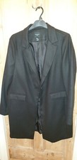 Womens Black Boyfriend Coat