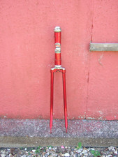Vintage 1970s  Phillips Red Steel Road Bike Forks